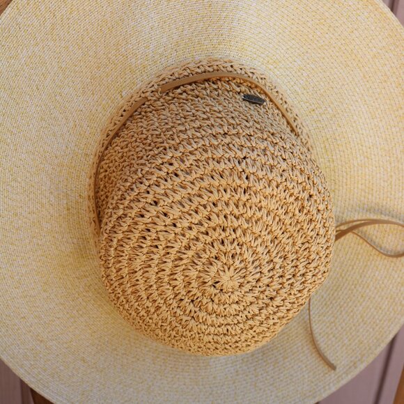 The Scala Collection Packable Beach Travel Crocheted Sun Hat Women - Picture 6 of 14